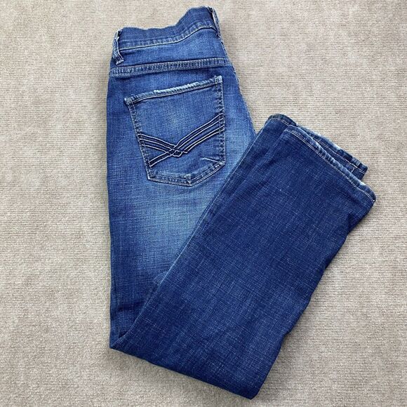 Bke Jeans Alec Men’s 30 Blue Straight Cotton Stretch Western Y2k Mens - Picture 1 of 16